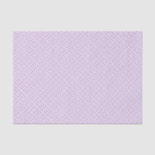 Lavender Greek Key Pattern Tissue Paper