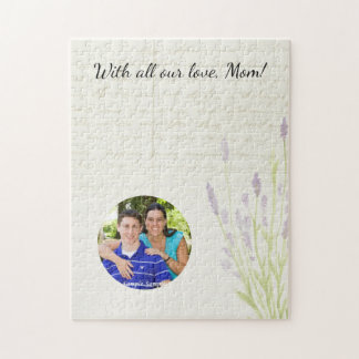 Lavender Growing Vintage Handwriting Mother's Day Jigsaw Puzzle