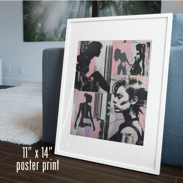 Lavender Grunge 90s Pastel Women Lesbian Art   Poster (Creator Uploaded)