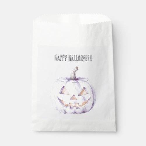 Lavender Halloween Pumpkin Favor Bag