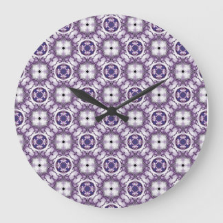 Lavender Halo  Large Clock