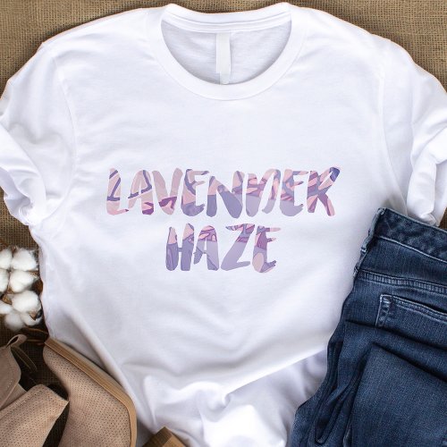 Lavender Haze Illustration Typography Graphic T_Shirt