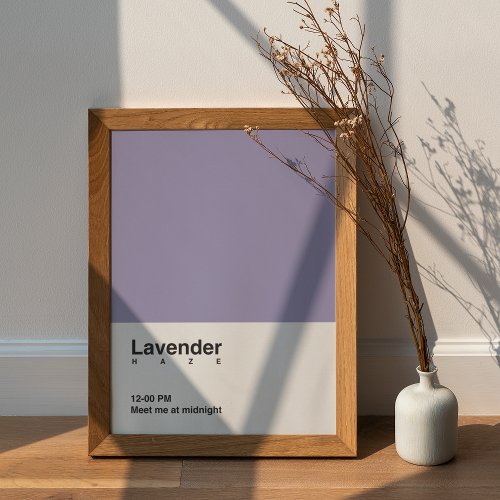 Lavender haze poster