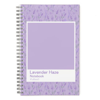 "Lavender Haze" Purple Color Swatch Notebook