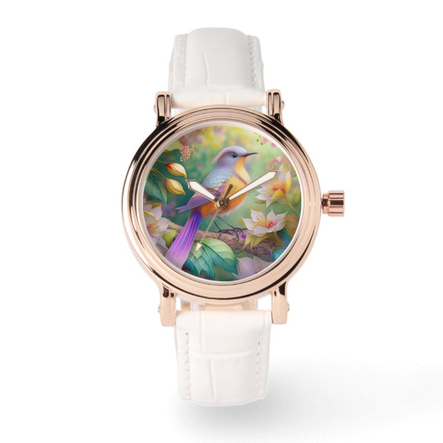 Lavender Headed Orange Breasted Fantasy Bird Watch (Front)