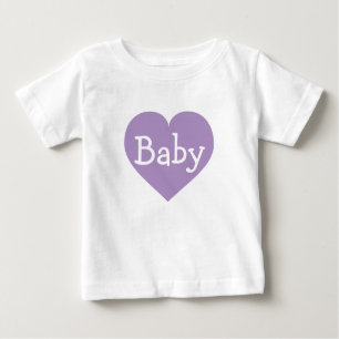 Lavender Heart  Baby T-Shirt