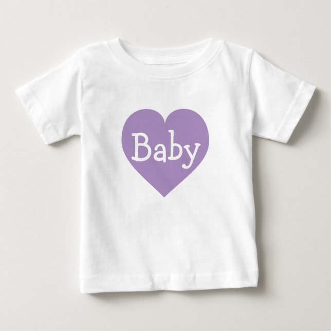 Lavender Heart  Baby T-Shirt (Front)