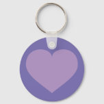 Lavender Heart Keychain at Zazzle