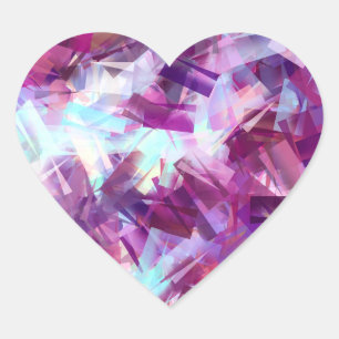 LAVENDER HEART STICKER