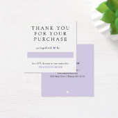 Lavender Heart Thank You For Order (Desk)