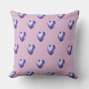 Lavender Hearts Outdoor Pillow