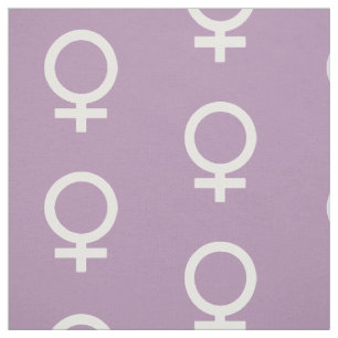 Lavender Herb Female Symbol Fabric