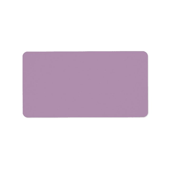 Lavender Herb Purple Trend Color Background Label (Front)