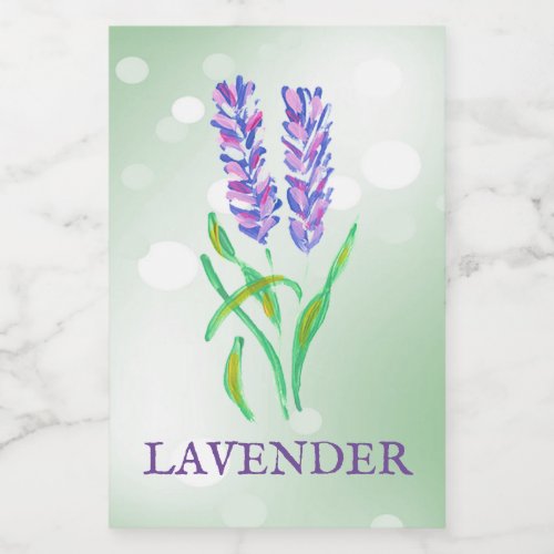 Lavender Herbs Label