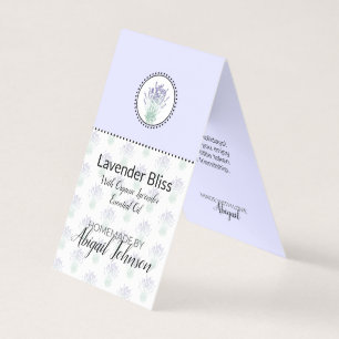 Lavender Homemade Bath & Body Label Gift Tag