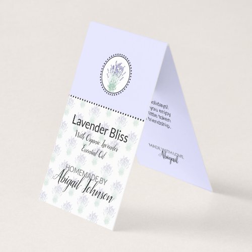 Lavender Homemade Bath  Body Label  Gift Tag