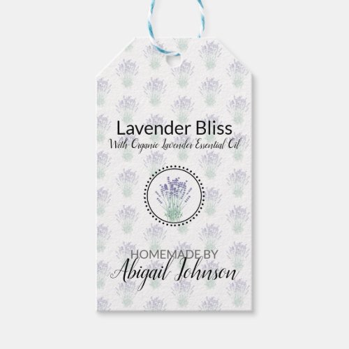 Lavender Homemade Bath  Body Label  Product Tag
