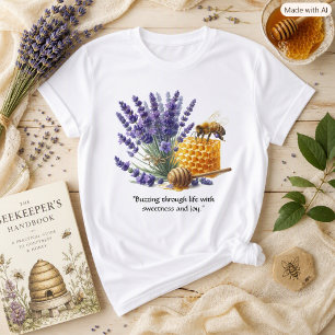 Lavender Honey / Bee Sweet Floral T-Shirt