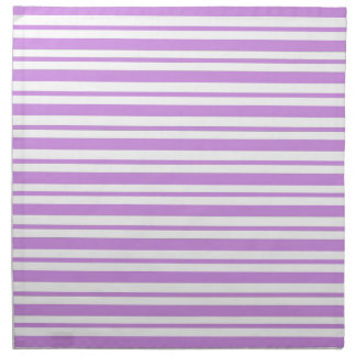 Lavender Horizontal Pinstripe Napkin