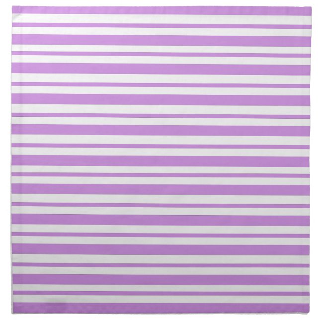 Lavender Horizontal Pinstripe Napkin (Front)