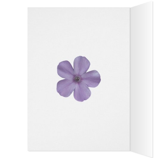 Lavender hues floral Mother's Day card (Inside (Left))