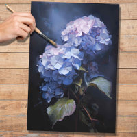 Lavender Hydrangea 1 Decoupage Paper