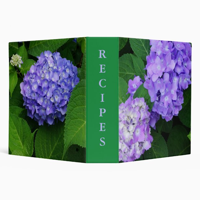 Lavender Hydrangea 3 Ring Binder (Background)