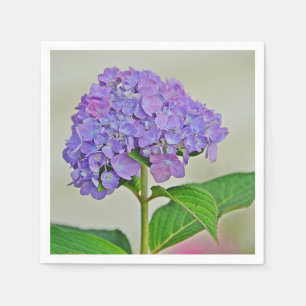 Lavender Hydrangea Blossom Paper Napkin