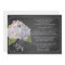 Lavender Hydrangea Chalkboard Rustic Wedding