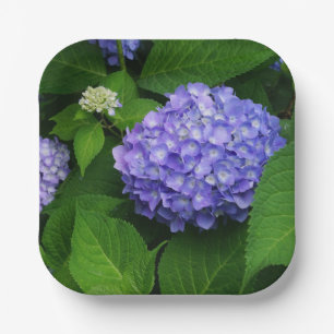 Lavender Hydrangea Paper Plates