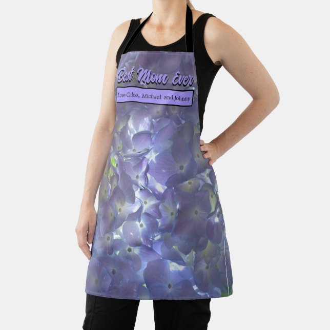 Lavender Hydrangeas best mom ever Apron (Insitu)