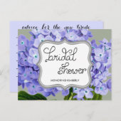 Lavender Hydrangeas Bridal Shower Advice (Front/Back)