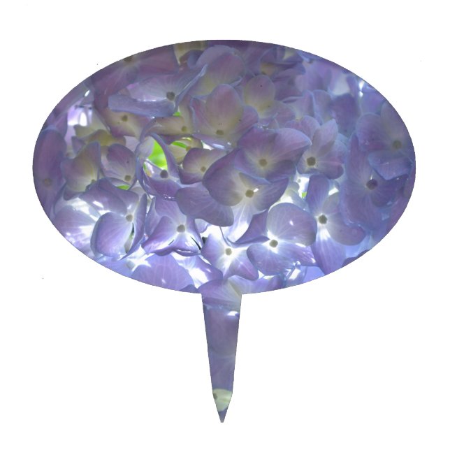 Lavender Hydrangeas Cake Topper (Front)