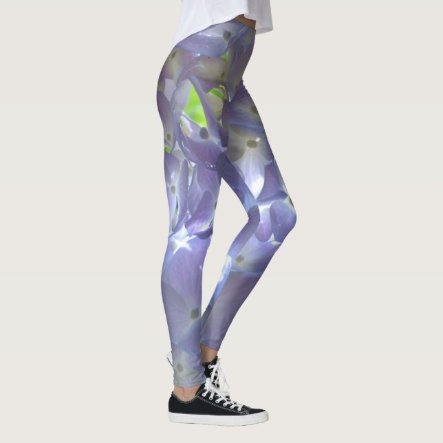 Lavender Hydrangeas Leggings (Right)