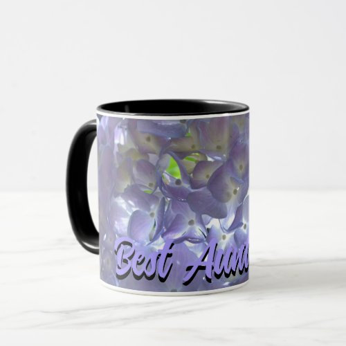 Lavender Hydrangeas purple floral best Aunt ever Mug