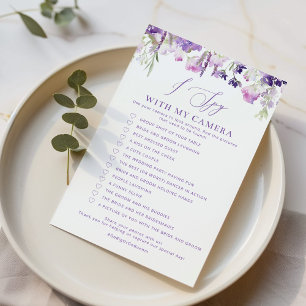 Lavender I spy with my camera wedding game