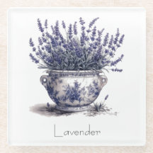 Lavender in Delft Blue customizable