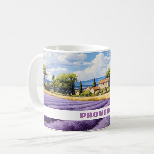 Lavender in Provence travel mug (Front Left)