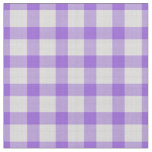 Lavender Indigo and white Large Plaid Checks Fabric