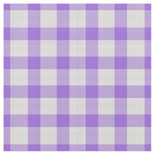Lavender Indigo and white Large Plaid Checks Fabric