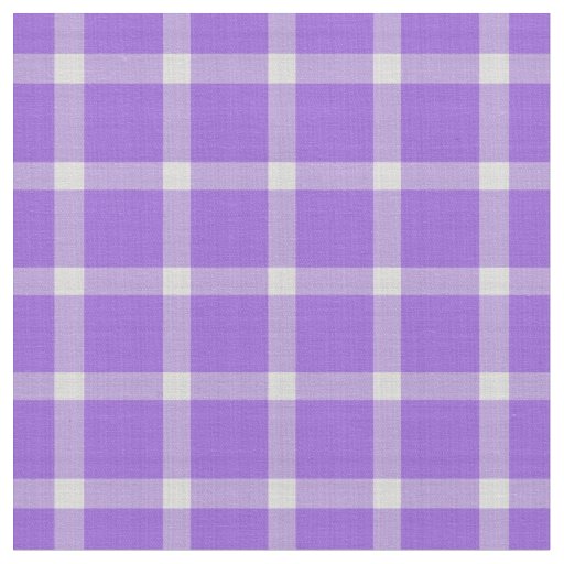 Lavender Indigo and white Large Plaid gingham Fabric