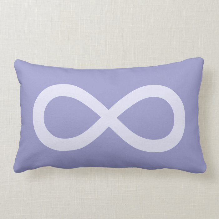 Lavender Infinity Symbol Pillows