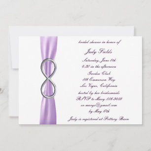 Lavender Infinity Wedding Bridal Shower Invitation
