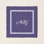 Lavender Initial or name chiffon scarf<br><div class="desc">Add your initial or name to this lavender chiffon scarf. The background color can be changed. Available in different sizes.</div>