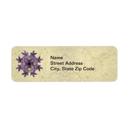Lavender Ink Blot Label
