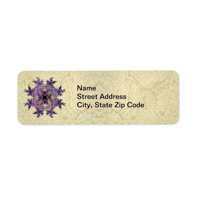 Lavender Ink Blot Label (Front)