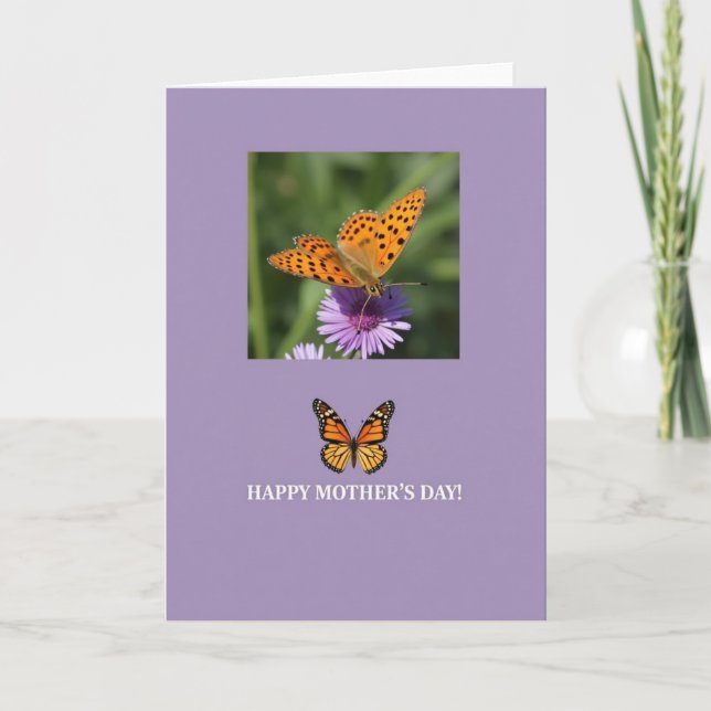 Lavender Insect Mothers Day Card (Front)