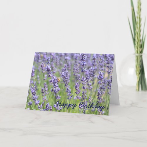 Lavender Inspired Birthday Card