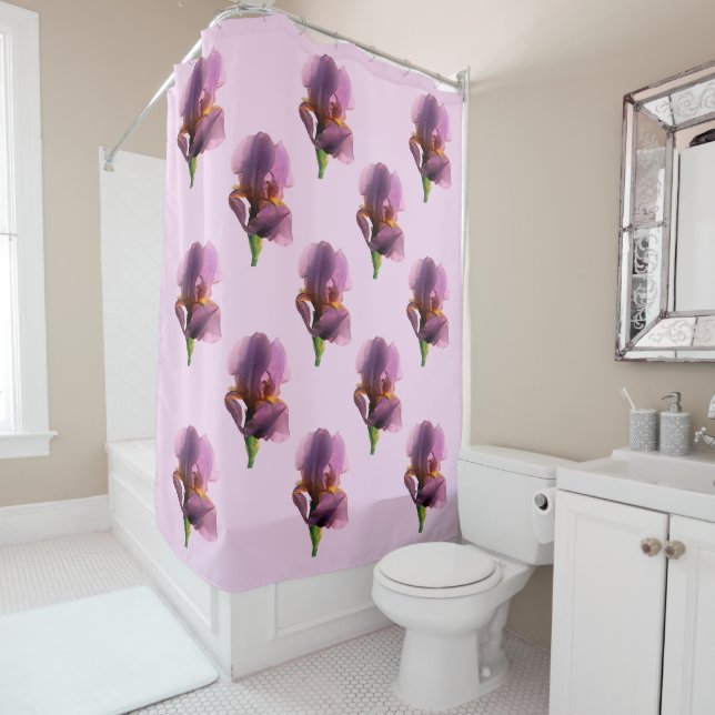 Lavender Irises..... Shower Curtain (In Situ)