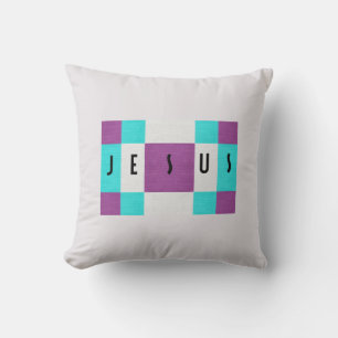 Lavender Jesus Accent Pillow